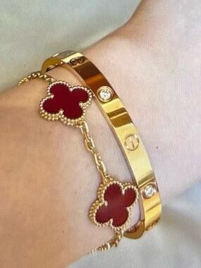 🆕 Red and gold plated Bracelet🥰